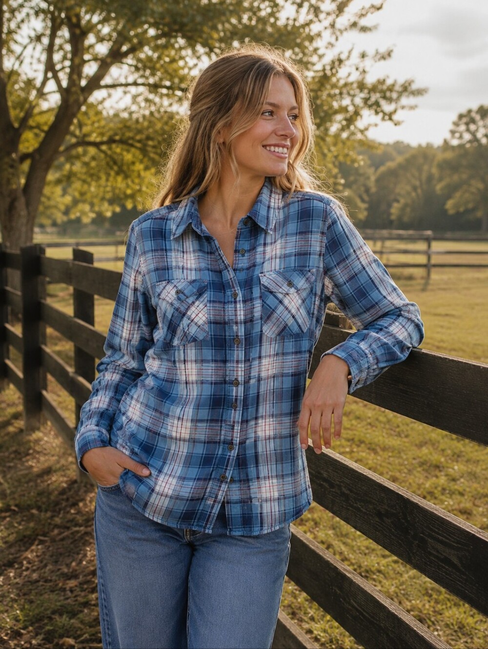 Carhartt Women's Plaid Button Down Size Small
